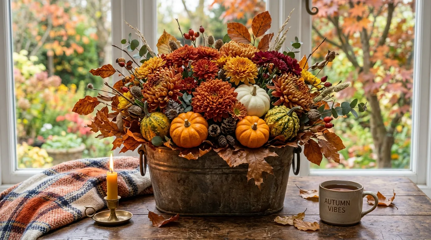 Autumn Chrysanthemum Arrangement